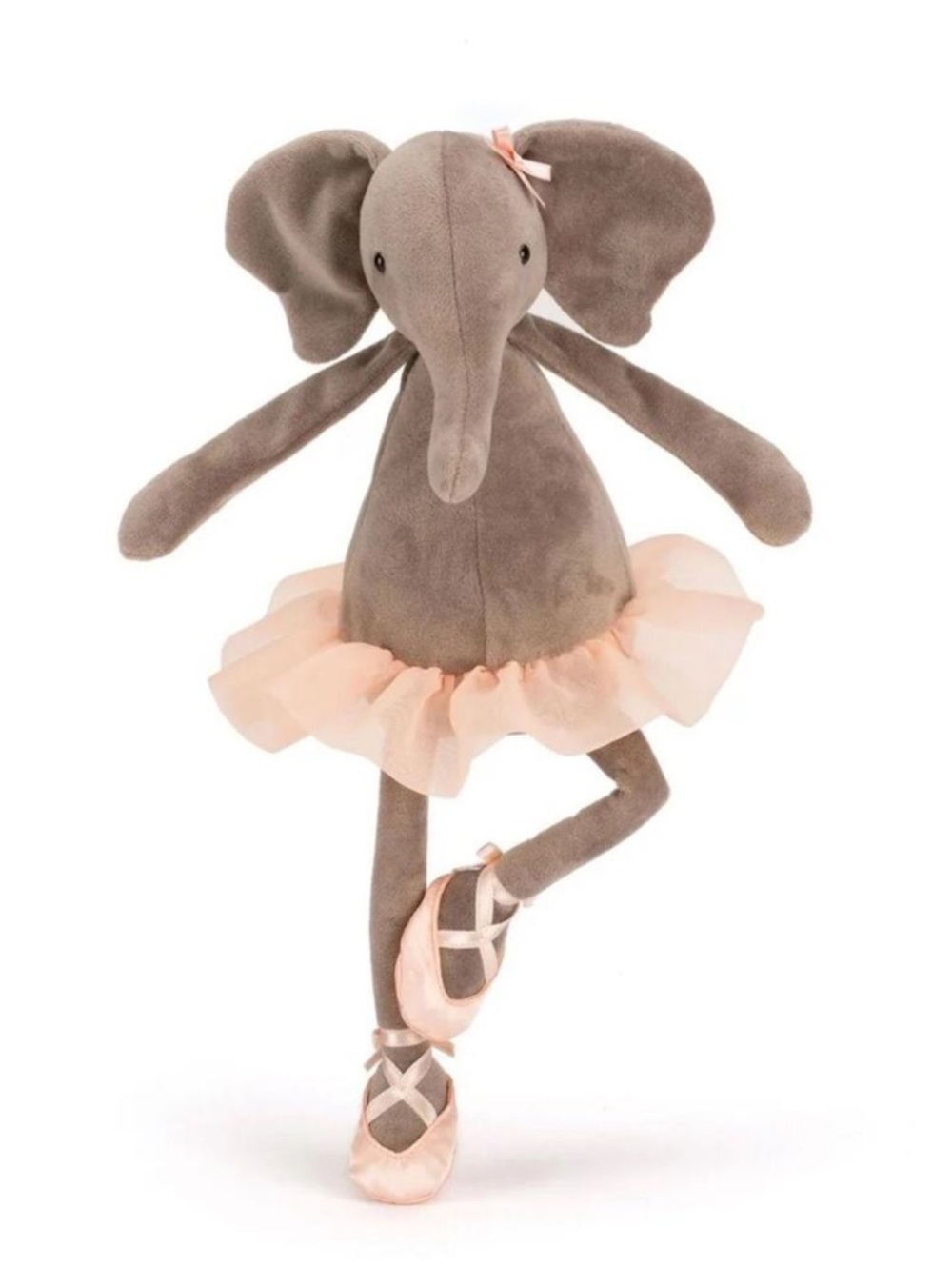 Jellycat Gray Elephant Ballerina Plush retired